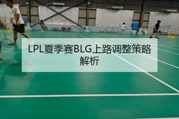 LPL夏季赛BLG上路调整策略解析